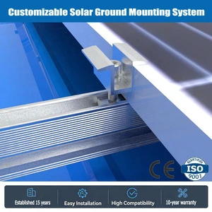 Solar Bracket Component Solar Panel Mounting System Mid Clamp Solar PV Middle Clamps For Solar Panel Fixing
