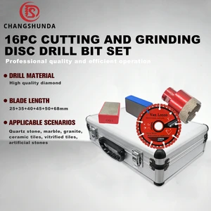 Wholesale CSD Porcelain Diamond Center Drill Bit Kit 118 6mm 5mm M14 Hex Masonry Premium Tile Cut Core Holesaw Kit 1-Year