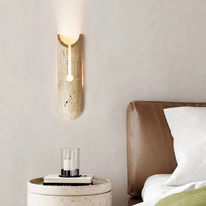 Wall Lamp for Bedroom Corridor Nordic Modern Simple Yellow Cave Stone Designer Background Decorative LED glass Wall Lamp