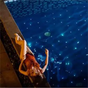 32W LED Fiber Optic DIY Light Aluminum Body Star Floor with IP67 Rating for APP & DMX Control for Outdoor Swimming Pool