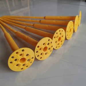 Hot Sale 160mm 180mm 200mm Length Color Hdpe Rock Wool Fixing Plastic Thermal Foam Insulation Nail Fasteners