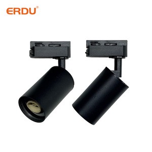 Matte Black Iron LED Track Light Modern Ceiling Spotlight for Shop Office & Supermarket Use Bulk Wholesale