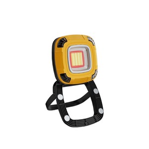Factory LED ABS COB Workshop Car Repair Work Light Magnetic Handheld Portable Rechargeable Battery Dimmable Red Warning