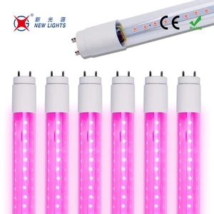 2ft 3ft 4ft 5ft T8 9w 18w 24w New Full Spectrum Glass Clear Led Plant Grow Light Tube for Flower Green Vegetable