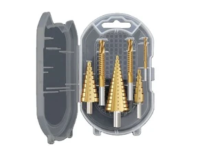 WEIX High Precious 6Pcs Step Drill Bit Set Carbide High Precision for Metal Wood Drilling High Durability for Metal Sheet