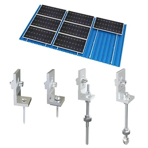 UISOLAR Solar Panel Clamps Hanger Bolt Aluminum L Feet Metal Roof Aluminum Solar L Foot Solar Mounting Accessories