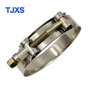 Adjustable Heavy Duty Stainless Steel T Bolt Hose Clamp with OEM Service for Industrial Use