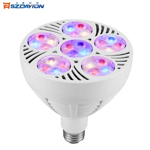 ETL Customized IP44 All Fruit Vegetables Full Spectrum Red Green UV 40W E26 LED Grow Lights 3000-3300LM High CRI 90