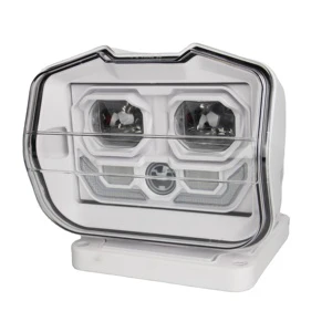 OPPLIGHT Led Search Light Wireless Remote Control 360 Degree Rotating Searchlight