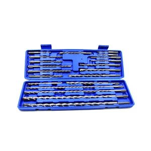 SDS Plus Rotary Power Hammer Drill Bits Tool Set in Plastic Tool Box for Concrete With High Quality