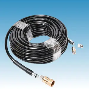 Hiabrub Hiabrub063-1 High Pressure Sewer Jetter Hose Cutting Service High-Strength Steel Wire Braided Neoprene Rubber Max