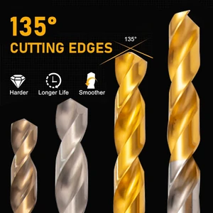 KIDEA Factory Industrial Quality Cobalt Twist Drill Bit In Inches M42 HSS Cobalt Drill Bit M35 For Hardness Steel Drilling