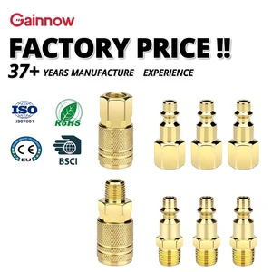 Factory Customized High Quality USA Standard Brass/Stainless Steel/Aluminium Pneumatic Fittings Quick Connect Pneumatic Tools