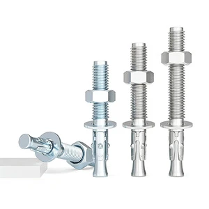 Stainless Steel & Galvanized Carbon Steel High Strength Wedge Anchor Bolts Heavy-Duty Concrete Expansion Fasteners For Elevator