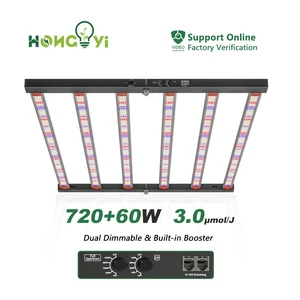 New Arrive Planta De Luz LED Lm301h Diodes 720W+60W Aluminum Body Grow Lights IR UV Dual Spectrum LED Grow Light Full Spectrum
