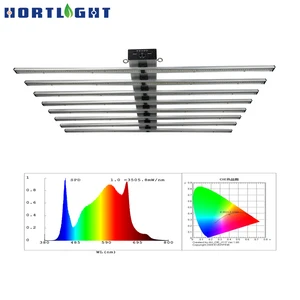 1000W Hortlight IP65 Full Spectrum LED Grow Light with 5-Year Warranty Professional Commercial Bloom & Medical Plant Lighting
