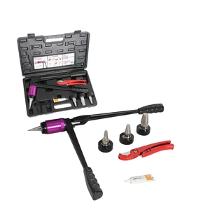 Manual Auto Rotation Pipe Expansion Tool Kit K-1632X with 1/2-3/4-1 Self Rotation Expanding Head for Power Pex Expanding Ring