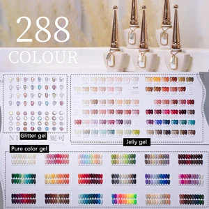 ZRKGEL New Arrival 288Colors Nicole Odorless UV Gel For All Seasons HEMA Free&TPO Free Top&Base Coat Nail Gel Polish Set Kit