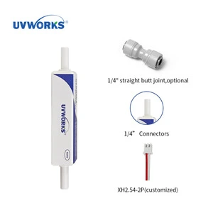 UVWORKS UV Light for 1LPM Water Disinfection with UVC for House Portable and Electric Power Source for Water Purifier