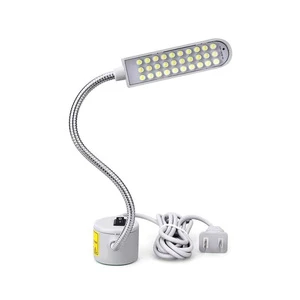 30LED Power Sewing Machine Light LED Flexible Gooseneck Work Lamp With Magnetic Mount Base for Workbench Lathe Drill Press