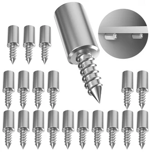 Self-tapping Screw with Rubber Sleeve Laminate Support Nails Cabinet Glass Partition Bracket Non-slip Fixed Bracket