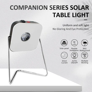 IP65 Rechargeable Lithium Battery Solar LED Camping Lantern Portable Working Light CE/FCC Certified Dimmable High CRI 80