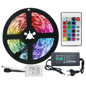 LED Strip Lights RGB 16703 Flexible Ribbon DC 24V Wifi Tape Diode Bedroom Decoration Luces Led Light
