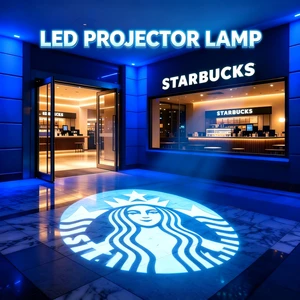 110W IP67 8500K Logo Projector Good Price LED Advertising Lights with Aluminum Alloy Lamp Body Aluminum Alloy