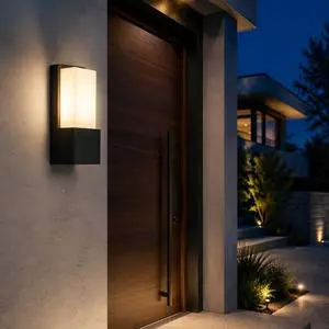 Modern 10W Square LED Outdoor Wall Sconce IP65 Waterproof Aluminum Exterior Light For Garden Porch Villa & Hotel Corridor