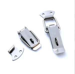 Stainless Steel Zinc Plated Spring Loaded Toggle Clip Adjustable Catch Clamp Lock Hasp Toolbox Cabinet Stamping Part Latch