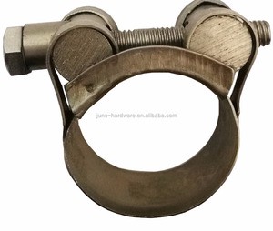 Stainless steel W2 heavy duty bolt hose clamp