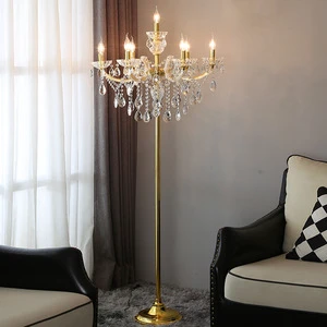 Traditional 18 Bulbs Clear Cristal Ceiling Light CE Led Light Crystals Chandelier