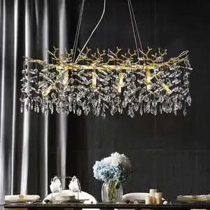 French luxury branch-shaped chandeliers for living rooms, dining , bed and clubs, new crystal lamps, light