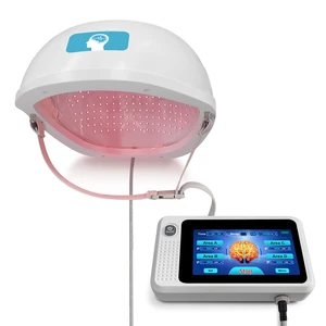 Red Light Near Infrared Therapy LLLT Photobiomodulation Helmet Neuro Feedback at Home for Depression and Anxiety Ptsd