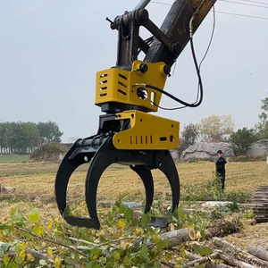 Hydraulic Chainsaw Foresry Machinery Wood Cutting Tree Logging Log Grab Grapple Saw