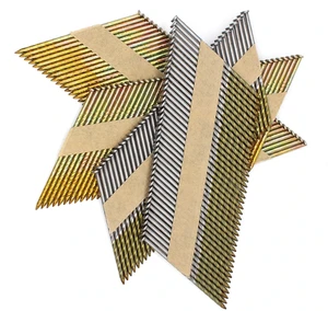 Framing Nails D Head 90mm Galvanized Paper Tape Collated Paper Strip Nails