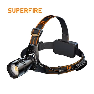 36W High Power Zoomable HL31 LED Lithium Ion Headlamp with Long Runtime IP44 Waterproof Aluminum Alloy Construction for Camping