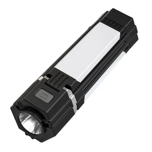 Portable Flashlight Camping Light LED Campsite Lantern with Foldable Sidelight 5 Light Modes