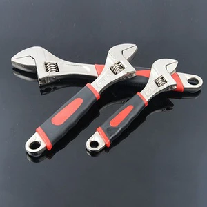 High Quality Factory Made Adjustable Wrench With PVC Handle