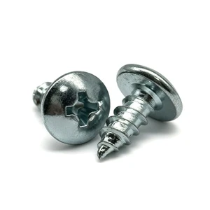 M3x12Phillips-head Self-tapping Screws, Carbon Steel, Rust-resistant, for Construction, Pan-head Screws