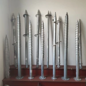 Q235 Hot Dip Galvanized Ground Screw Piles