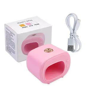 Wholesale 12W USB Rechargeable UV LED Nail Dryer Non Toxic Coating Portable 75g Automatic Single Finger Nail Lamp Home Use