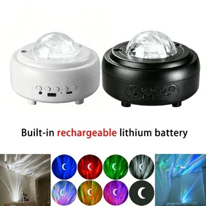 Rechargeable Aurora Star Projector Night Light, Built-in Lithium Battery Moon Sky Projection Lamp For Bedroom Party Home Decor