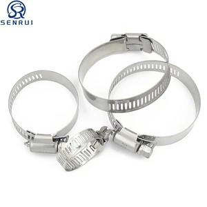 Adjustable Hose Clamp Stainless Steel Worm Drive Clamp Worm Gear Hose Clamp Pipe Clamp Flexible Hose Clip Manufacturer