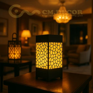 High-End Black Indoor Decorative Lamp DTN.001.02 with LED Light Source High-quality Materials 3-Year Warranty