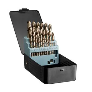29-Pcs Cobalt Drill Bit Set M35 High Speed Steel Multipurpose Drill Bits for Metal & Stainless Steel with Storage Case