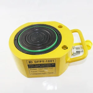 Ultra Thin Multi Section Hydraulic Cylinder Ram Jack Stoke Portable Industrial Lifting Jack