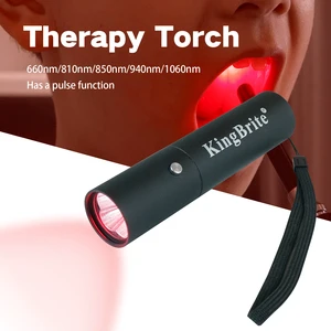 Medical Grade Red Light Therapy Torch Handheld Pulse 660nm/810nm/850nm/940nm/1060nm Red Hair Grow Led Pen Light Therapy Device