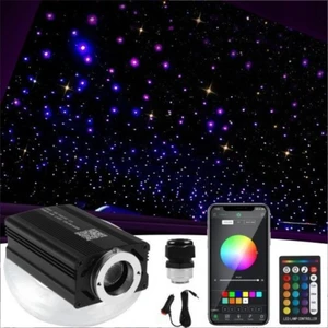 16W LED Fiber Optic Light Star Ceiling Kit Starry Sky Car Lights LED Fiber Optic Cable Light DIY for Your Car