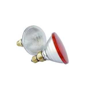 Thick Durable Waterproof Glass Clear/Red Infra Red Heat Bulb Animal Husbandry Heating Lamp Infrared Heat Light 175W for Swine